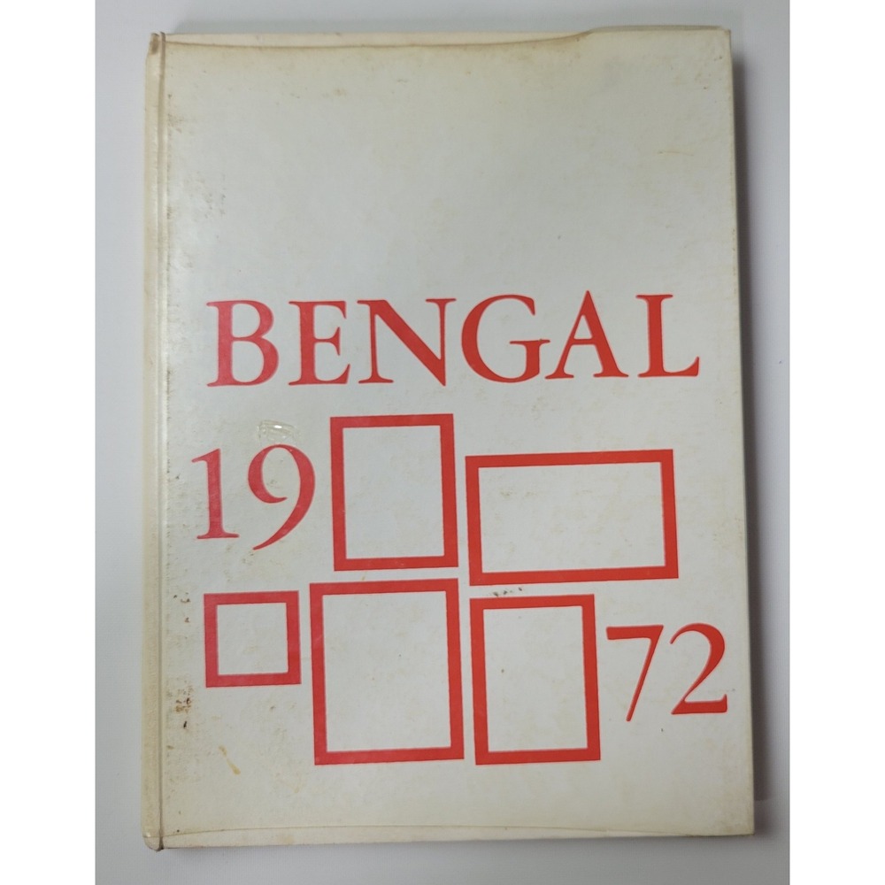 1972 Bengal Yearbook The Rayen School Youngstown Ohio Vintage Hardcover Signed